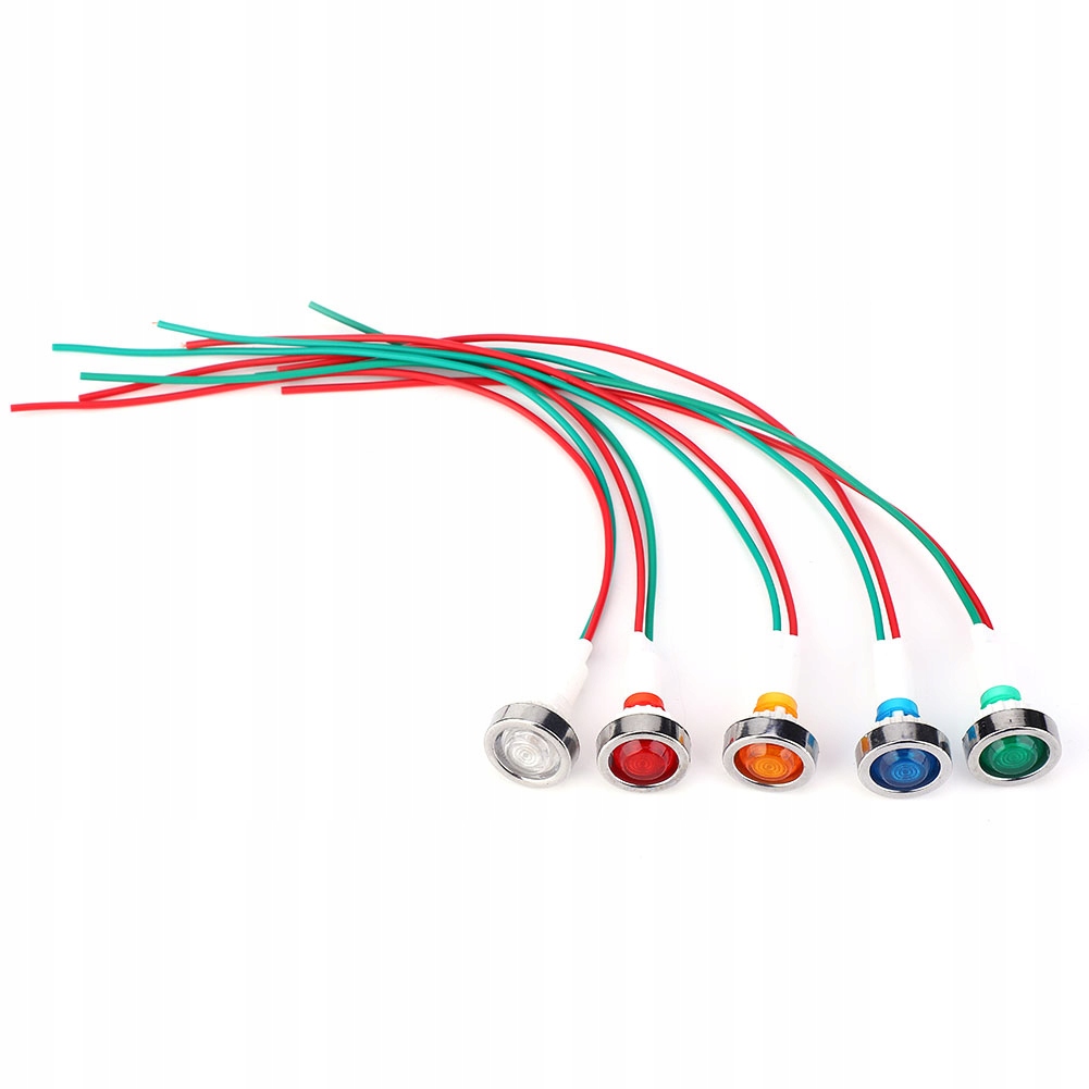 15X WSKAŹNIK LED LAMPKA KONTROLNA LED DC12V 10mm Producent części Inny