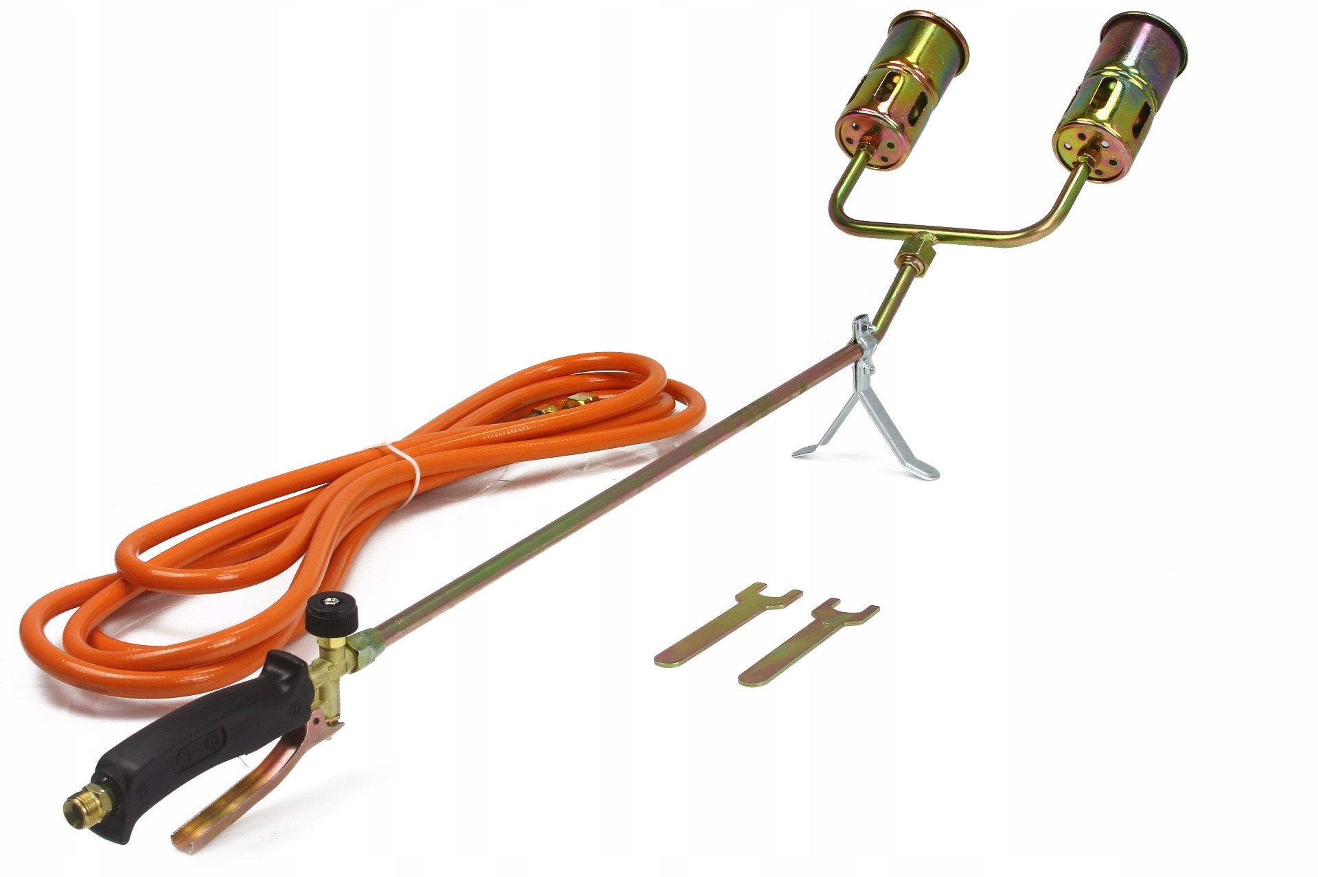 Plynový hořák na pokrývačské opalování 2 trysky 85 cm