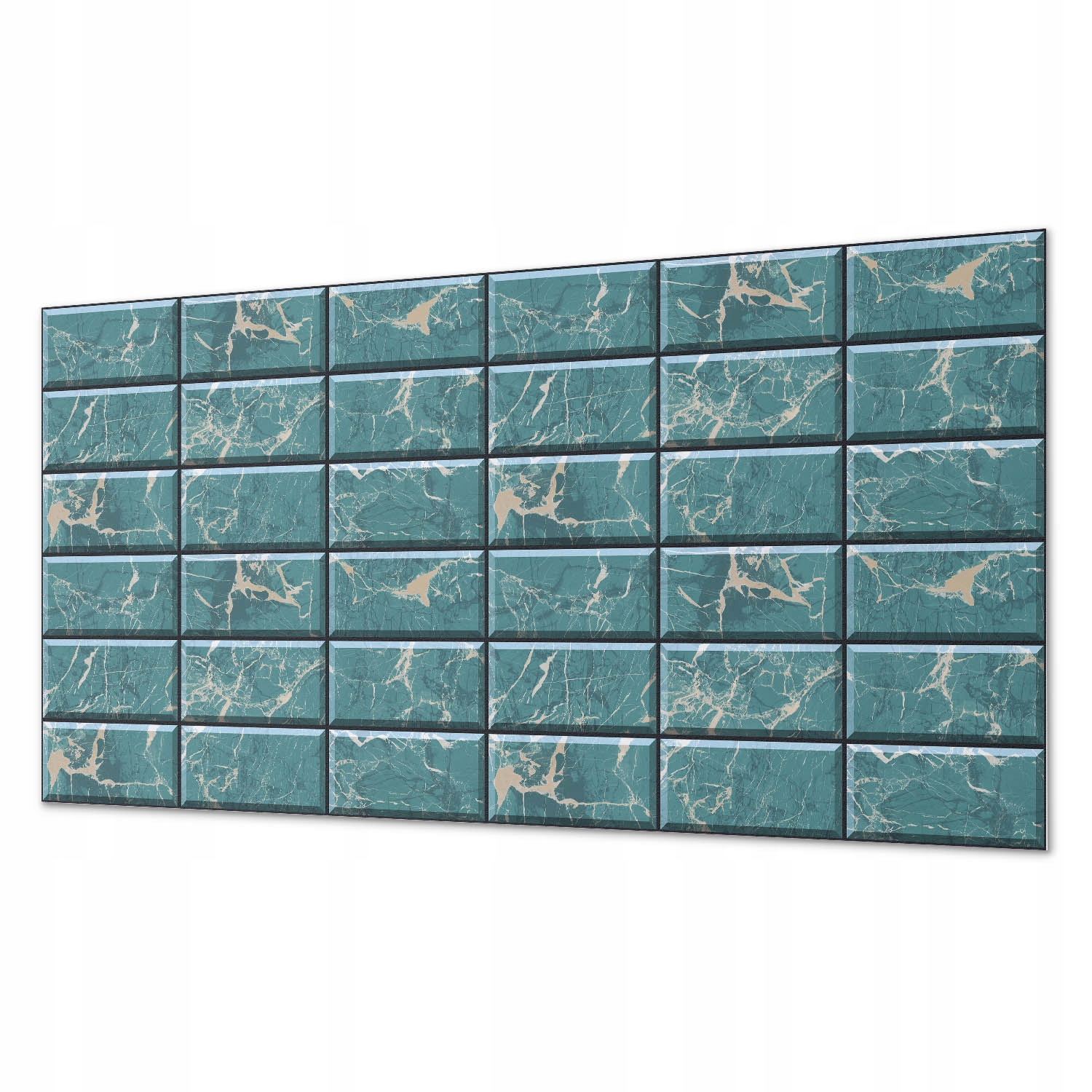 Vinylový samolepiaci panel Štýlové dlaždice s mramorovým vzorom 120 x 60 cm