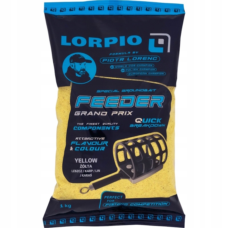 Zanęta Zawodnicza Lorpio Feeder Grand Prix Yellow 1kg Na Karpia Leszcza