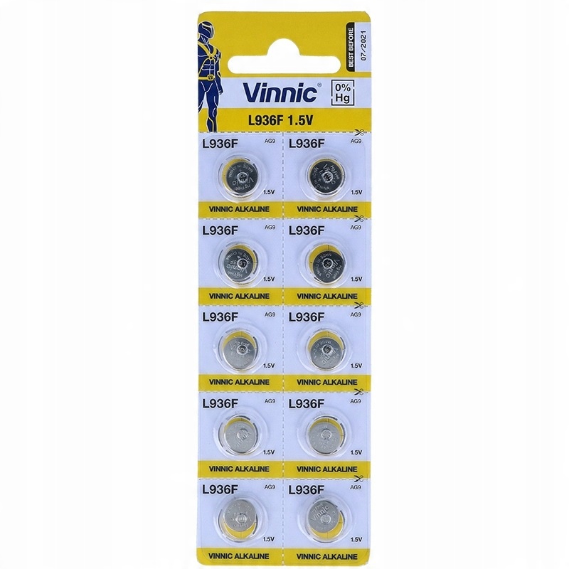 

2x Bateria Vinnic L 936 F AG9 G9 SR936 LR45 394