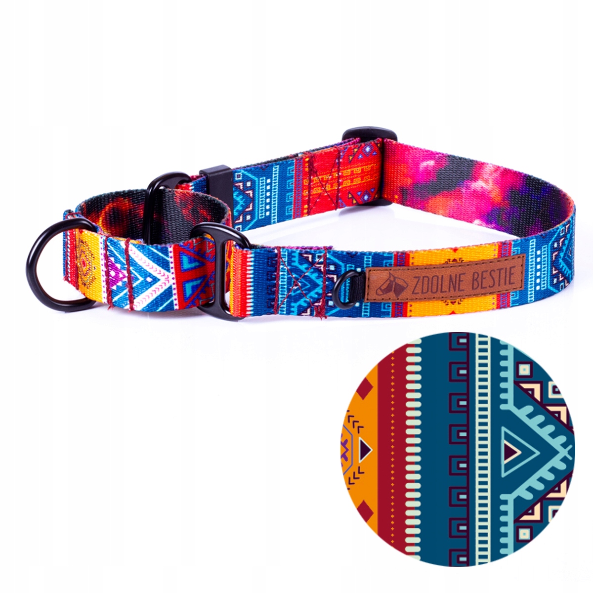 

Obroża martingale dla psa Zdolne Bestie S szer.2cm