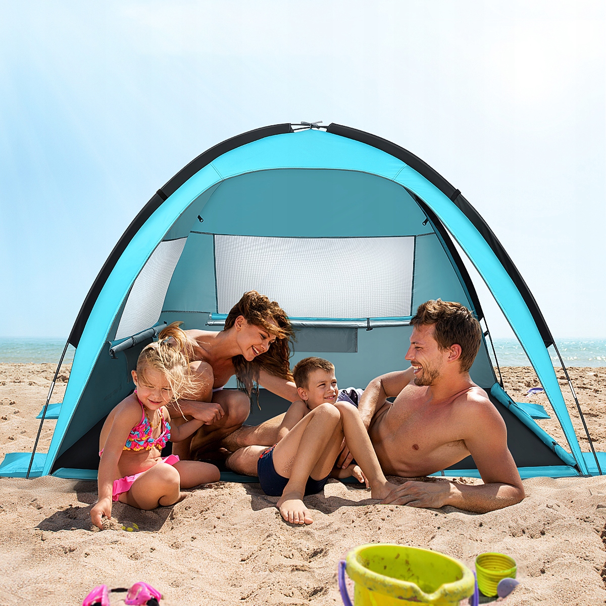 NAMIOT PLAŻOWY 3-OSOBOWY Z CIENIEM 200X145CM Kod producenta 3936C5014S6