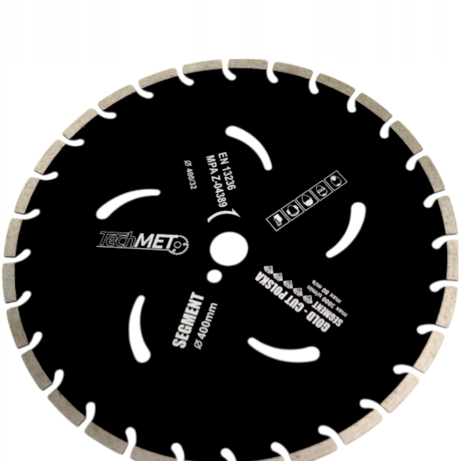 Diamantový kotouč Gold Cut Polska 400×25,4 mm pro betonu vyztužený betonu