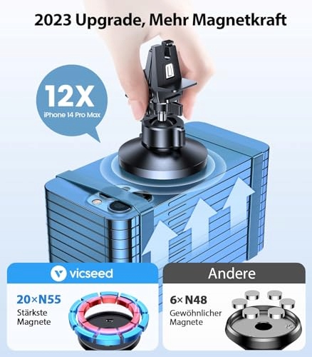 VICSEED Magnetyczny Uchwyt Samochodowy na Telefon do iPhone Android — miniatura 3