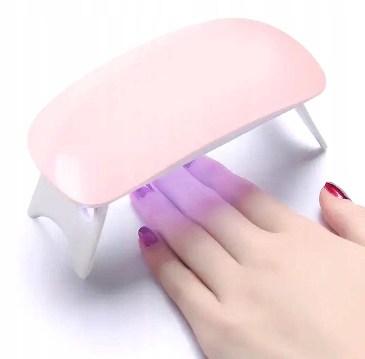 LAMPA UV 6x LED DO UTWARDZANIA PAZNOKCI HYBRYDY ŻELE MANICURE 6W PINK UV13 Marka Aptel