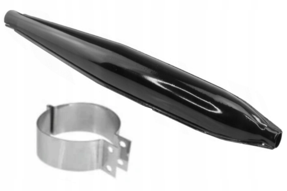 TŁUMIK WYDECH RURA WSK 125 + OBEJMA WYDECHOWA 2gat