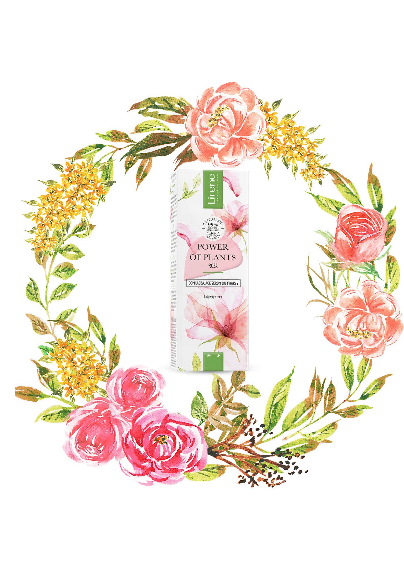 Lirene POWER OF PLANTS Odmładzające serum do twarz