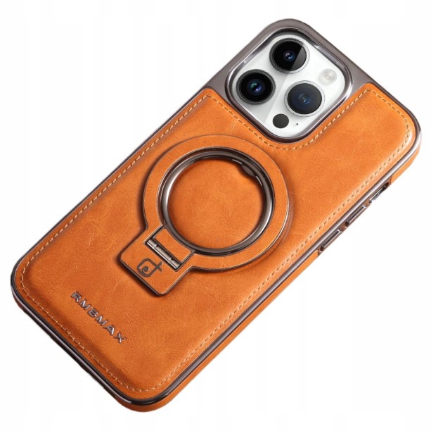 Pouzdro Kožené Zadní Kryt Pro Iphone 12 S Podpěrou R.mbmax