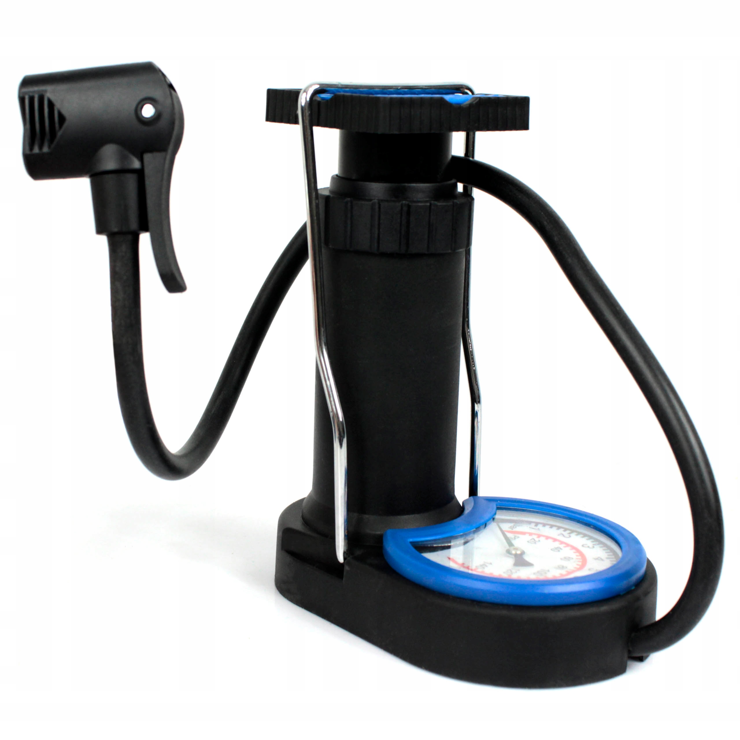 POMPKA ROWEROWA SAMOCHODOWA NOŻNA Z MANOMETREM Model FT7702