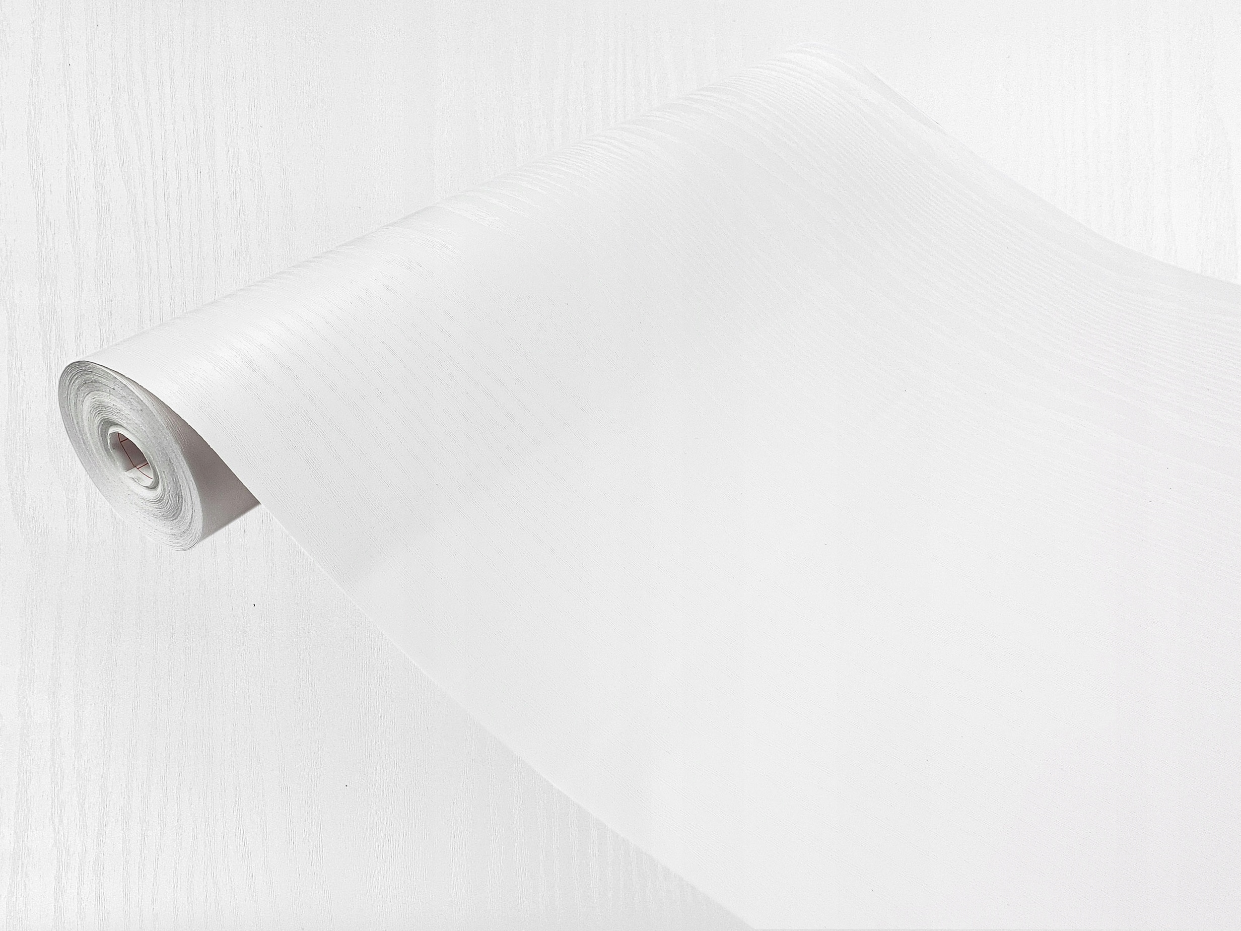 Dřevěná nábytková dýha Dřevo Bílá Matná Fólie Pvc Rozměr 90 x 740 cm