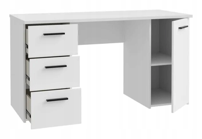 Biurko z szufladami NET106 MT311 Biały, meble FORTE Marka Forte