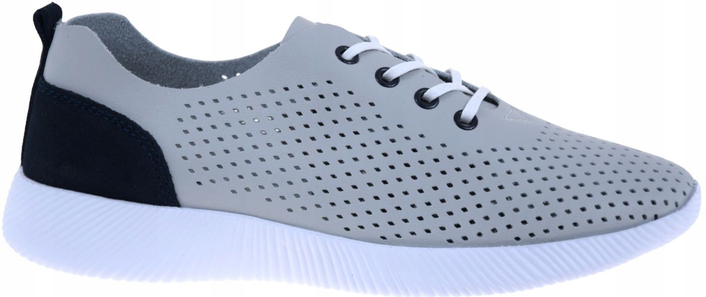 Dámské kožené polobotky módní šedé lehké elegantní Artiker 48C1481 VEL.39