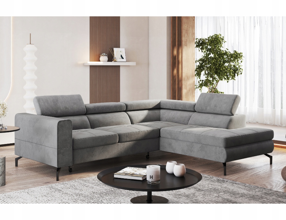 Rohová Sedací Souprava rozkládací Balsta velur kontejner automat