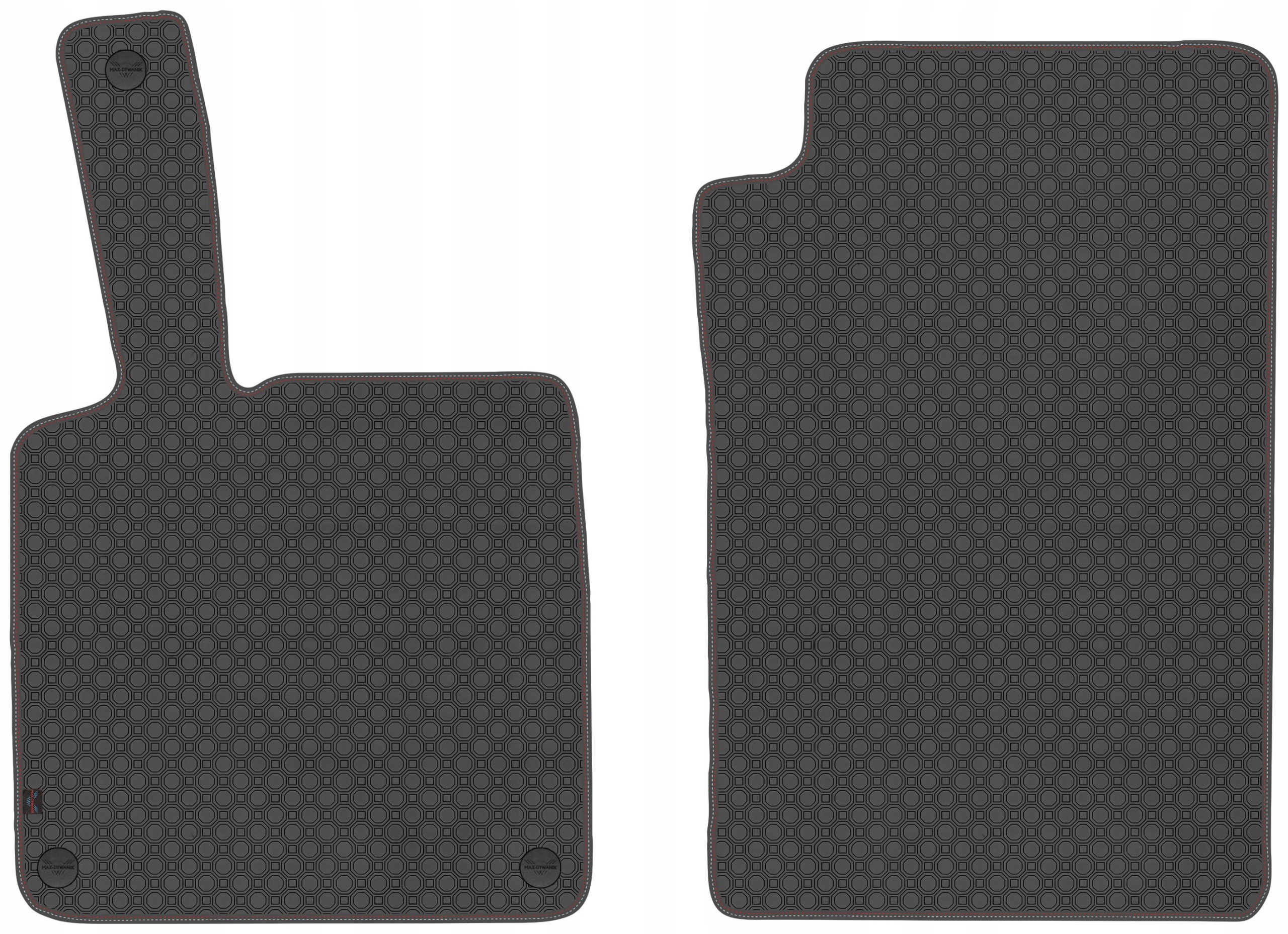 Smart Fortwo II 2007-2013 Koberečky guma černá