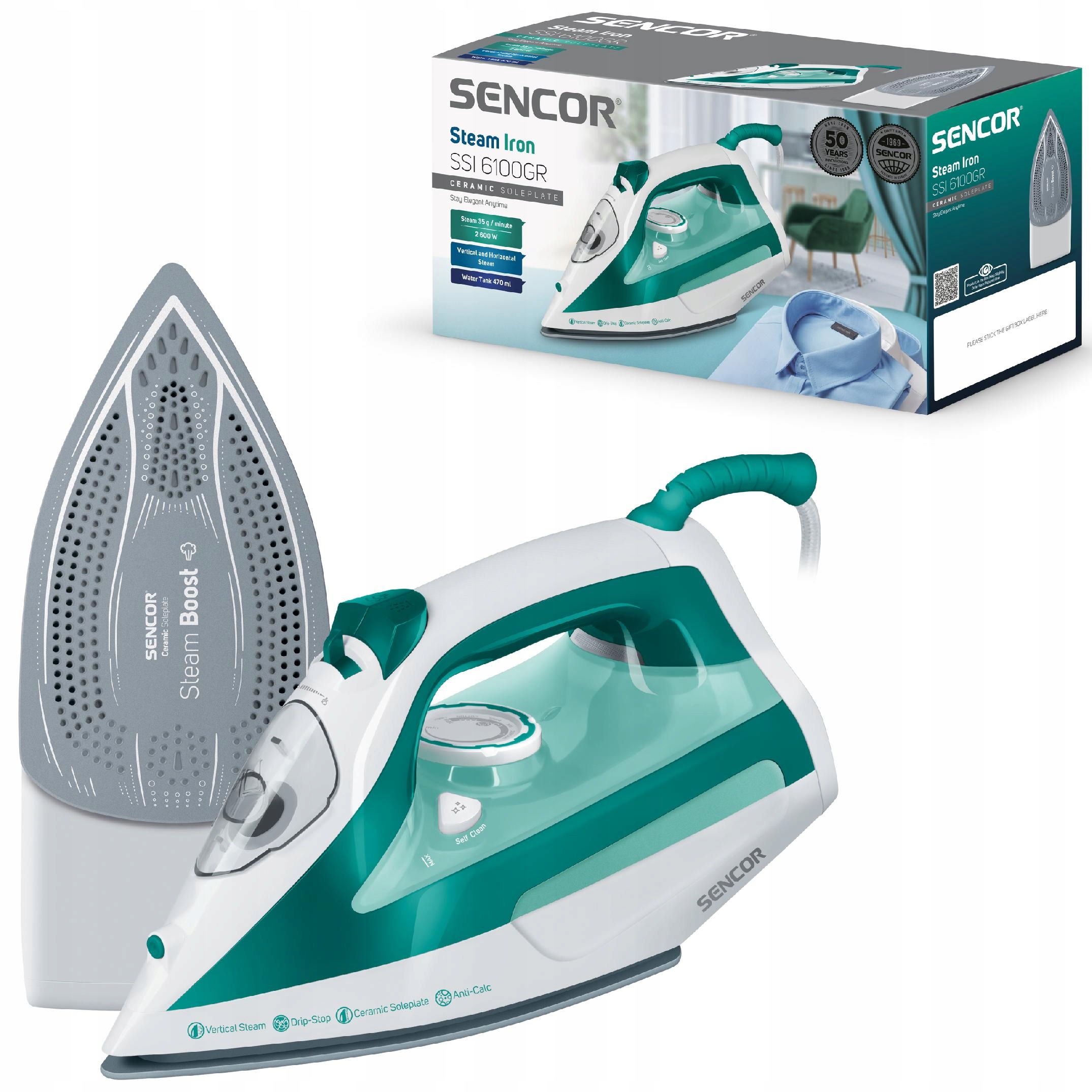 Sencor napařovací žehlička Ssi 6100GR