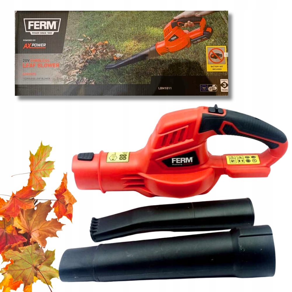 Dmuchawa Do Liści Ogrodowa Ferm 20v Na Akumulator 2 Kg Bez Akumulatora