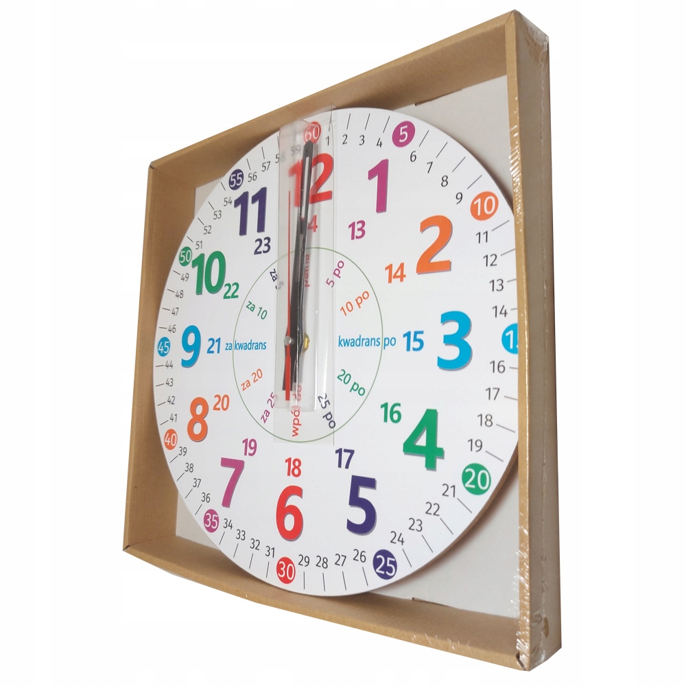 Zegar edukacyjny nauka czasu #1 płynący Kod producenta ATE820NC1P
