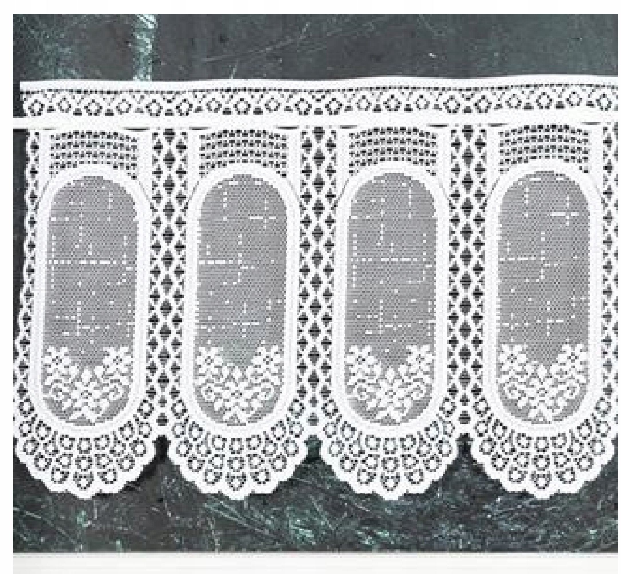 

Zazdrostka firana panelowa żakard 40cm stylowa