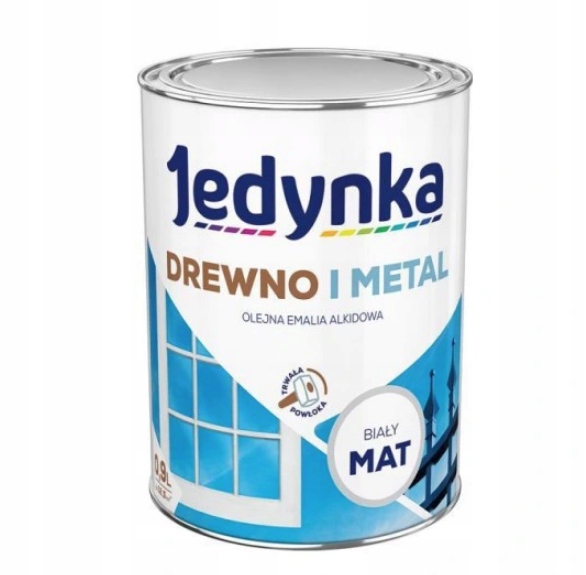 

Farba Do Drewna I Metalu Jedynka Biały Mat 0,9L