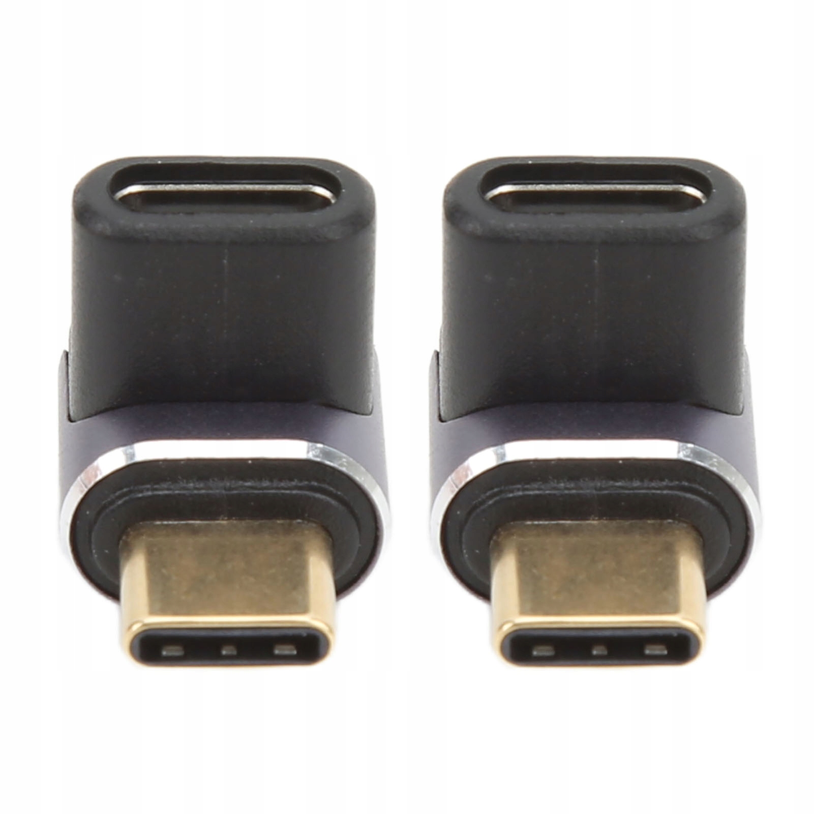 PRZEJŚCIÓWKA KĄTOWA USB C WTYK GNIAZDO ADAPTER Liczba sztuk w zestawie 2 szt.