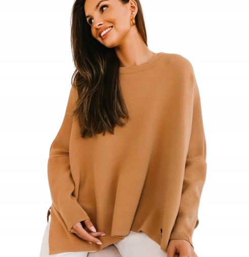 Cocomore Krabicový svetr Oversize karamelový