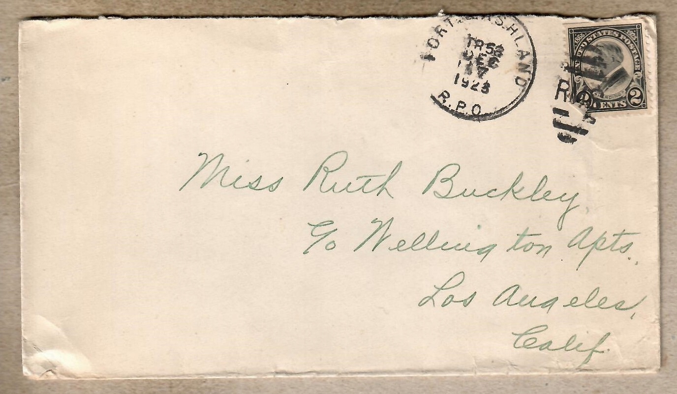 USA, 1923 r. koperta