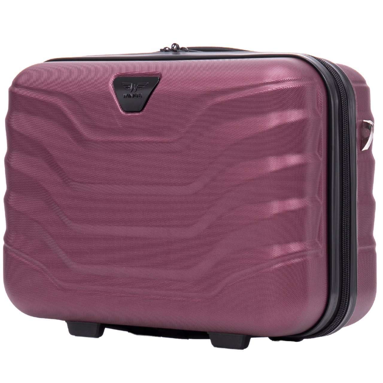 Kufřík cestovní příruční Wings Peafowl kosmetická taška 14" Burgundy tvrdý
