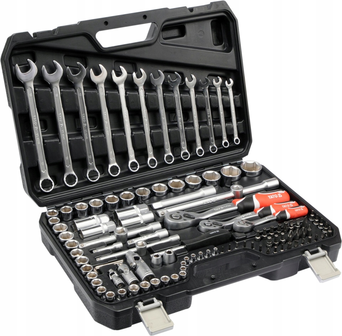 KLUCZE NASADOWE 1/4" 3/8" 1/2 ZESTAW NARZĘDZIOWY 111 ELEMENTÓW W Marka Yato