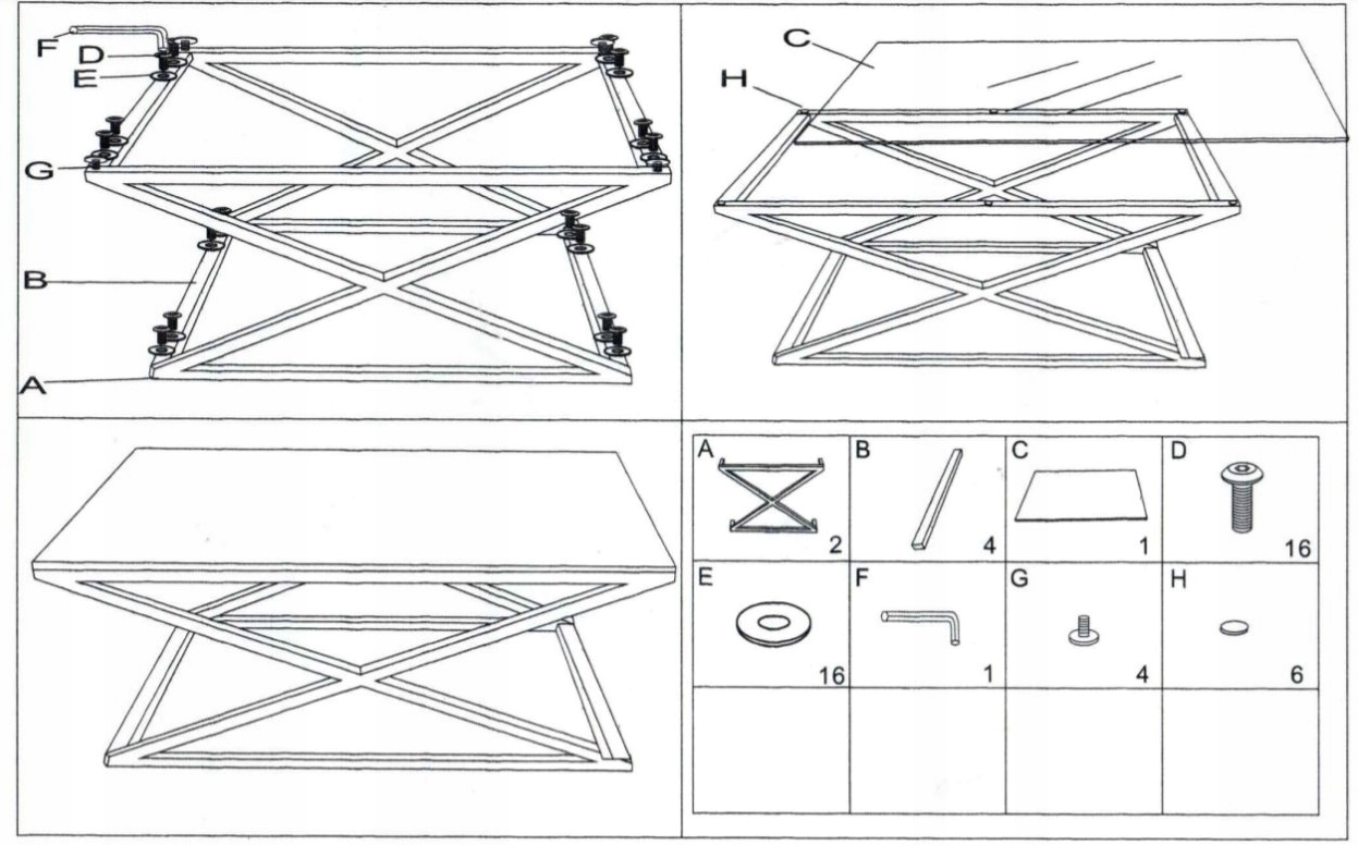 STOLIK KAWOWY ŁAWA DO SALONU DĄB CHROM PŁYTA MDF Głębokość mebla 60 cm