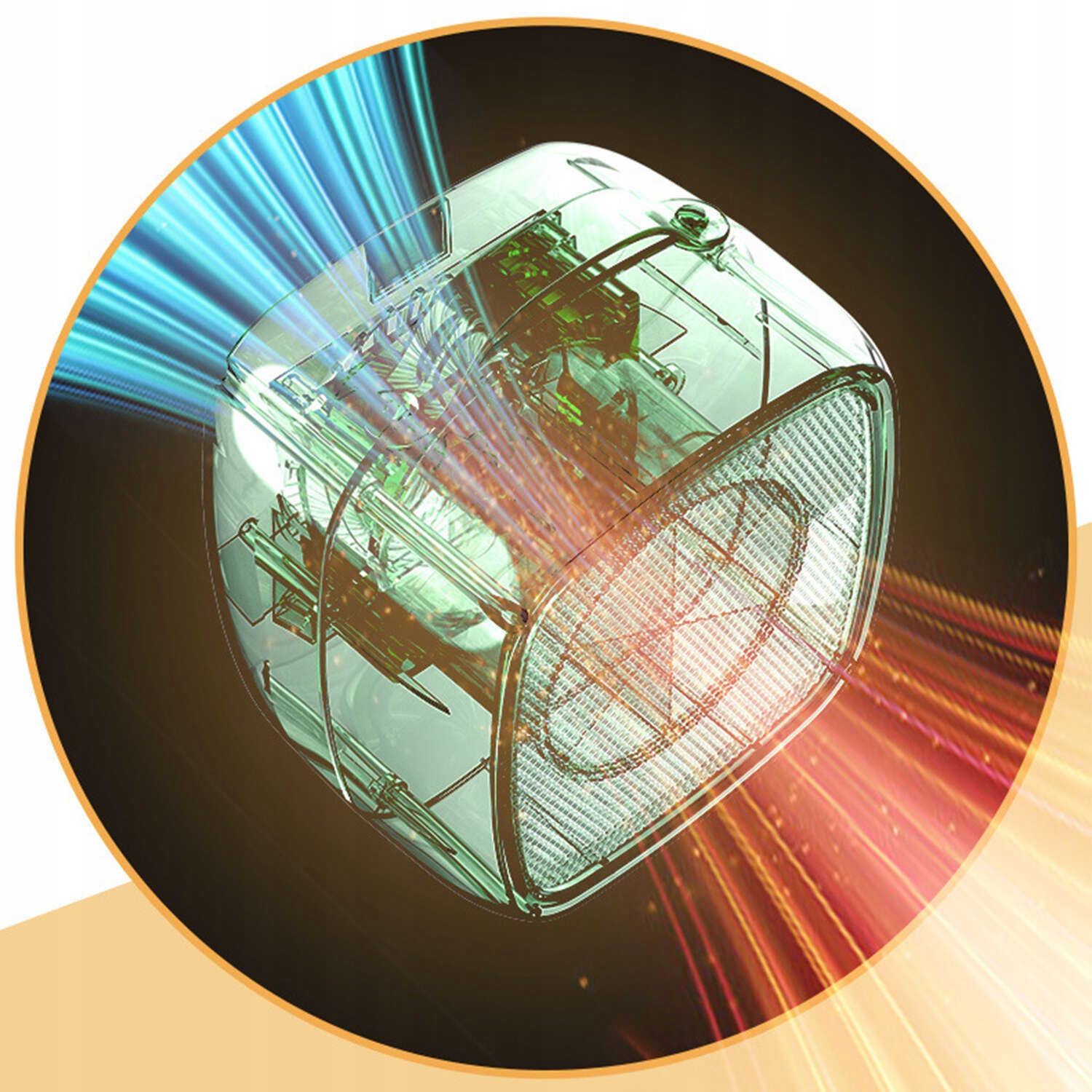 GRZEJNIK ELEKTRYCZNY FARELKA TERMOWENTYLATOR MINI MOC 500W NAGRZEWNICA MAŁY Zakres klas efektywności energetycznej brak klasy energetycznej