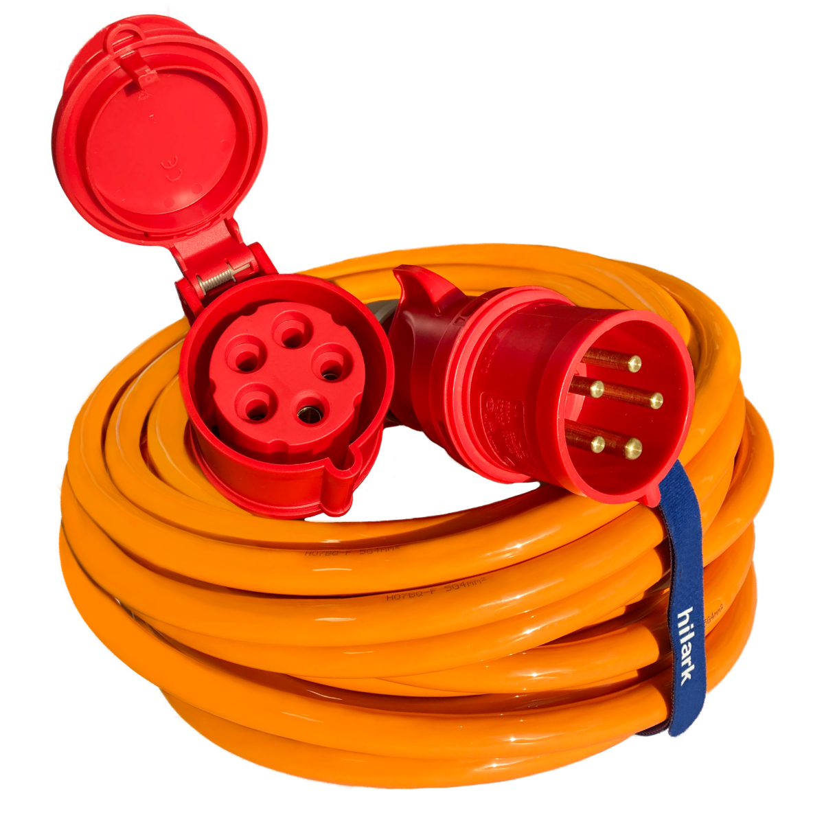 Hrubý silný stavebný prekladateľ H07BQ-F 5x2,5 16A oranžový 35 m