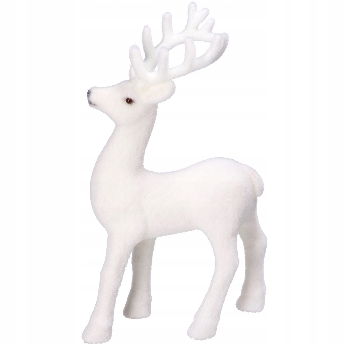 RENIFER WELUROWY STOJĄCY FIGURKA OZDOBA DO STROIKA NA STROIK ŚWIĘTA PREZENT