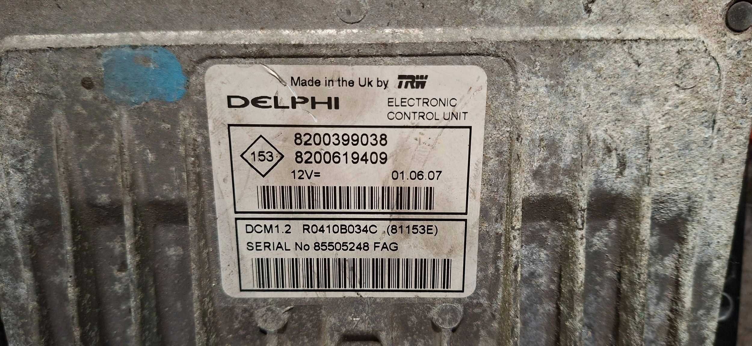 computer R0410B034C 8200399038 8200619409 RENAULT CLIO III 1.5 DCI
