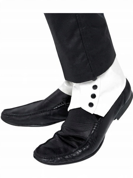 

Nakładki Na Buty Retro Lata 20 Białe Z Guzikami