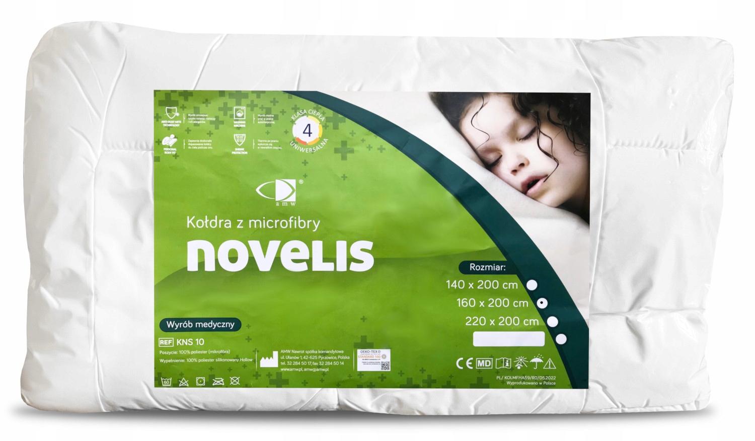 

Całoroczna Kołdra Novelis 140x200 Amw Medyczna