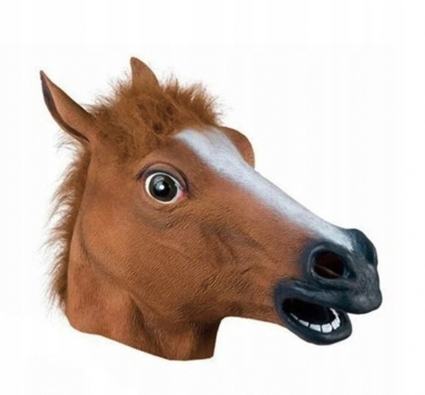 Maska Głowa Konia Koń Na Imprezę Przebranie-Zdjęcie-0