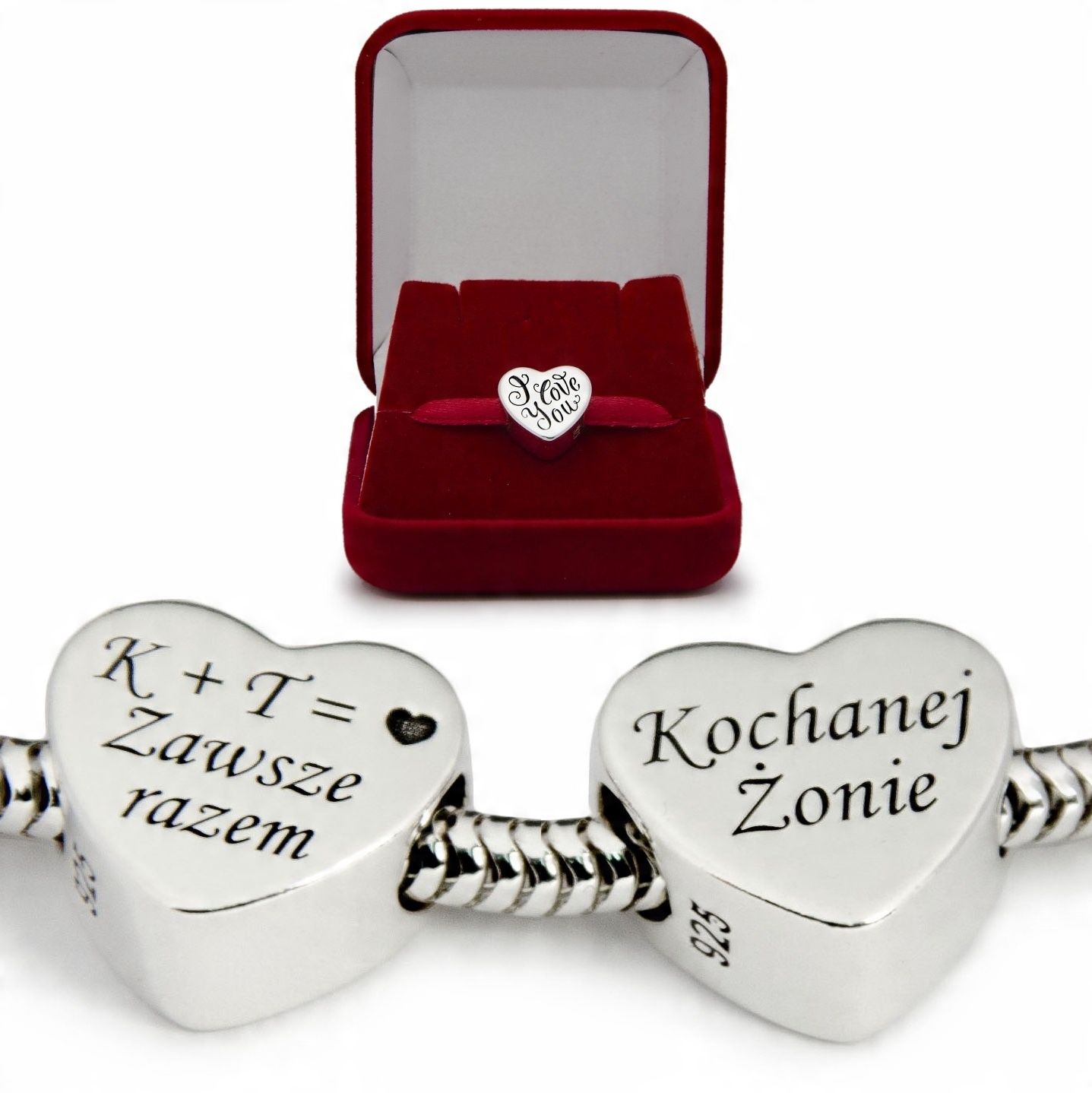 

charms myClover I Love You srebro prezent Grawer