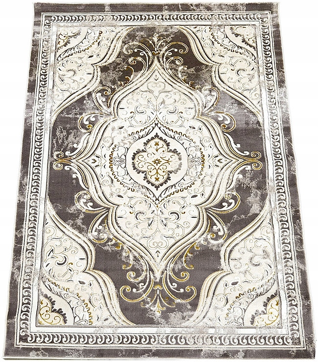 Koberec 280x370 Klasický Béžový Bronzový Do Obývačky Vysokokvalitný