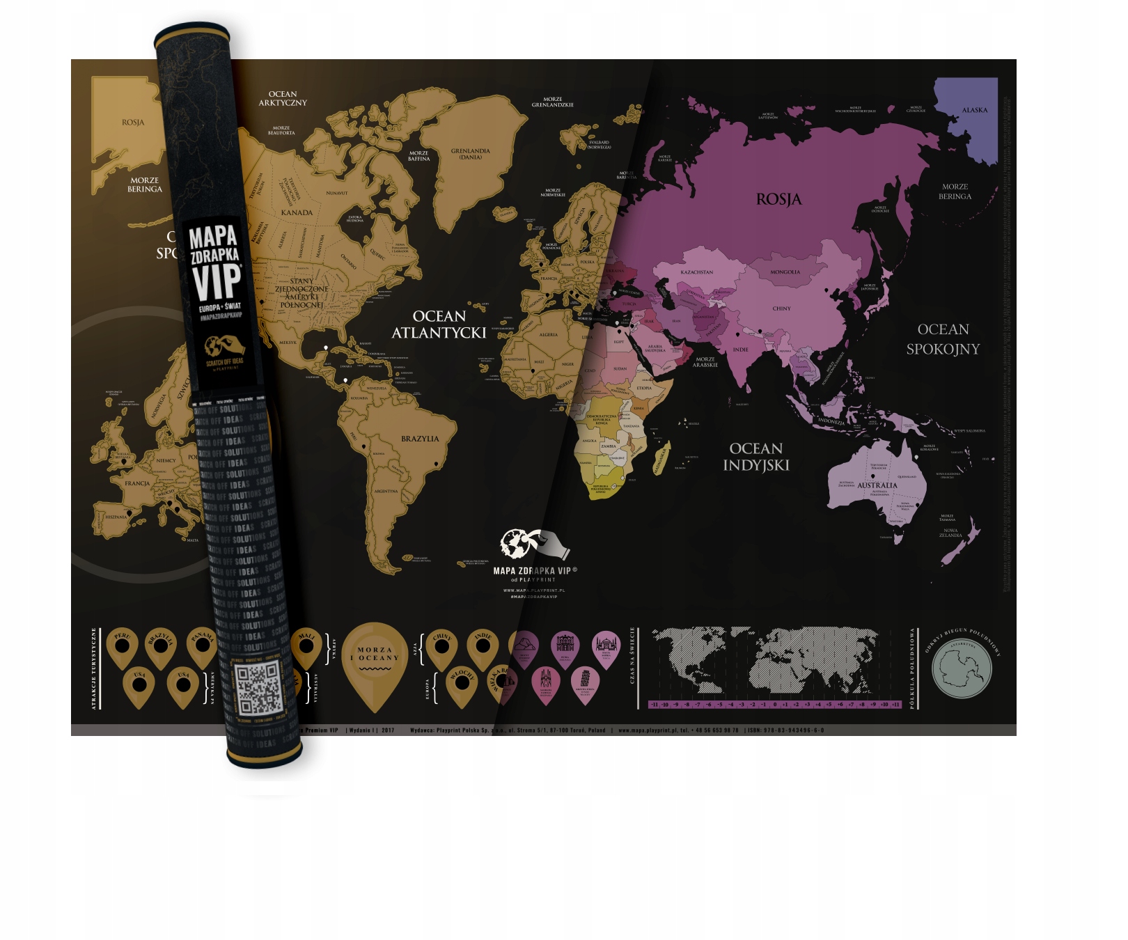 

Mapa Zdrapka Vip Deluxe Oryginał +europa