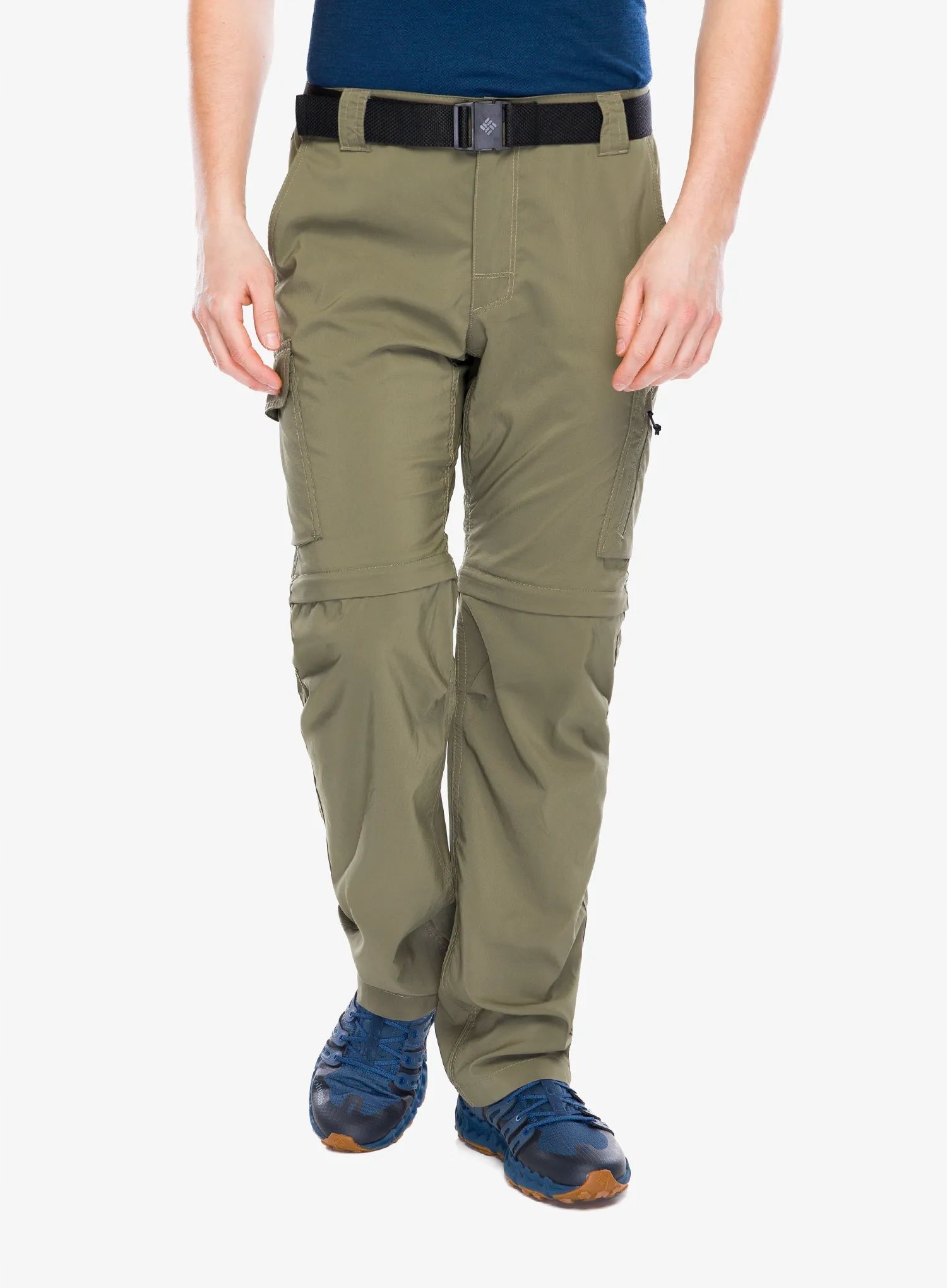 Turistické kalhoty Columbia Silver Ridge Utility Conv kamenná zelená 32