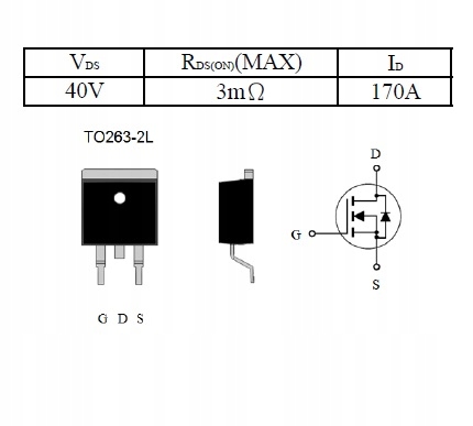 Tranzystor MOSFET N MXP4004BF TO263 MaxPower EAN (GTIN) 5905427011408