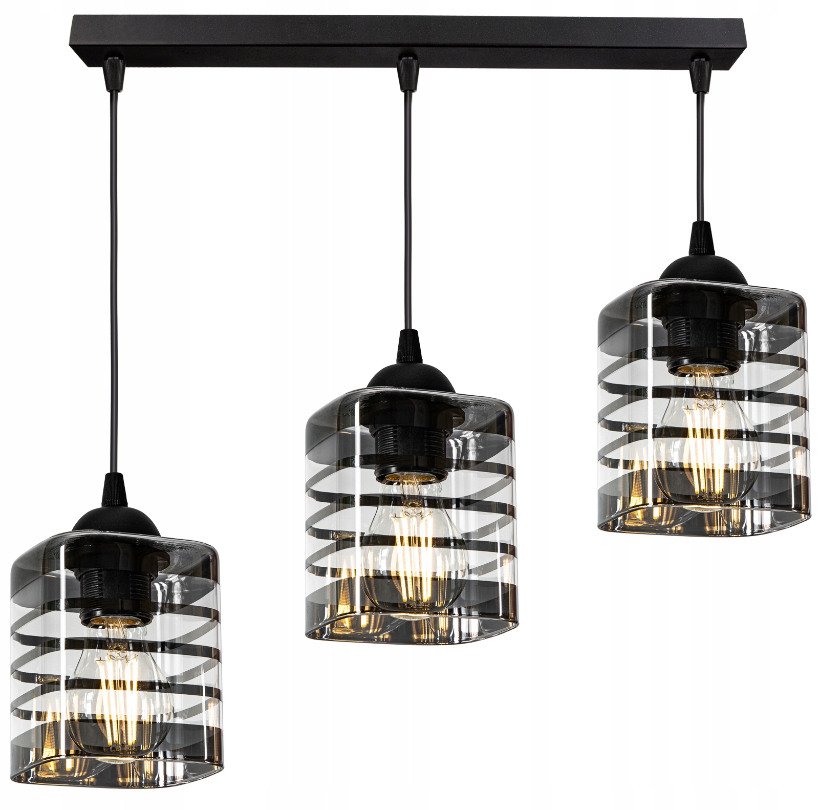 SZKLANA LAMPA WISZĄCA SUFITOWA ŻYRANDOL PLAFON LED Zasilanie sieciowe