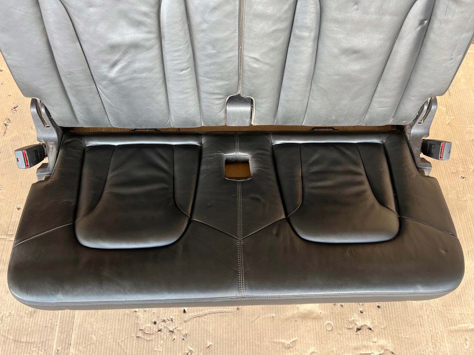 AUDI Q7 4L Sitz Sitze III 3 RZAD Leder