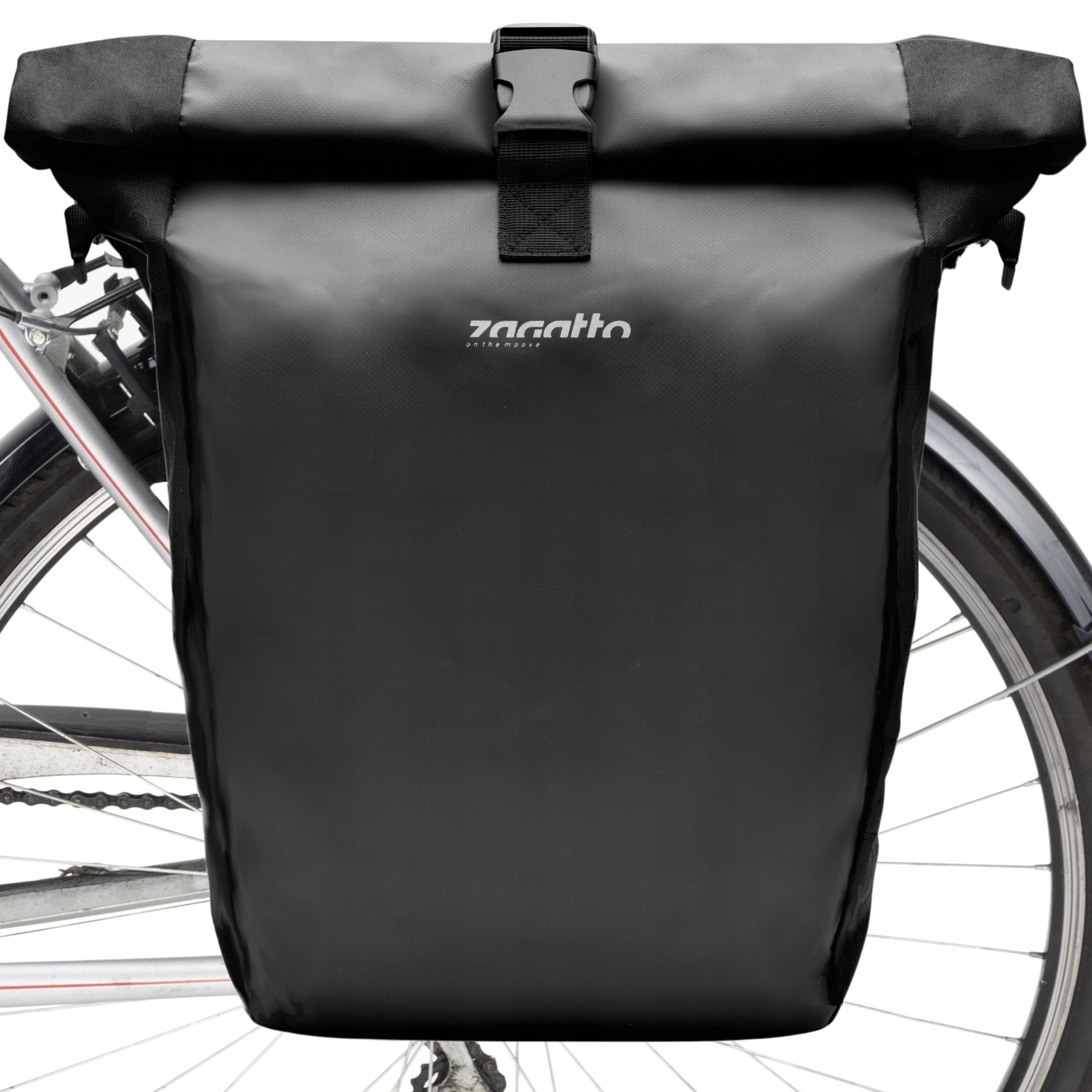 Sakwa rowerowa na bagażnik wodoodporna boczna tylna pojemna duża Zagatto