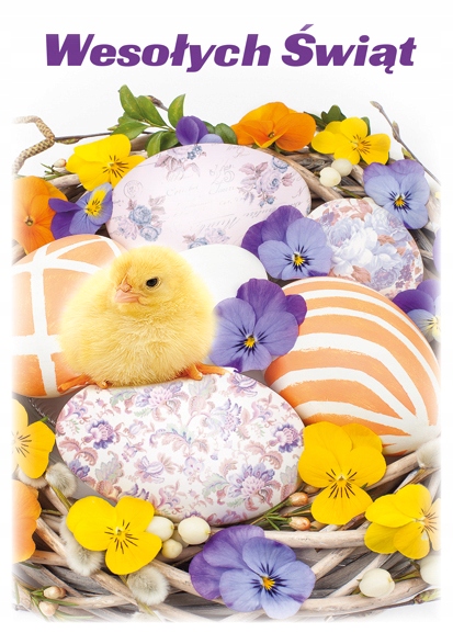 POCZTÓWKA KARTKA WIELKANOC ŚWIĘTA 1 SZT.