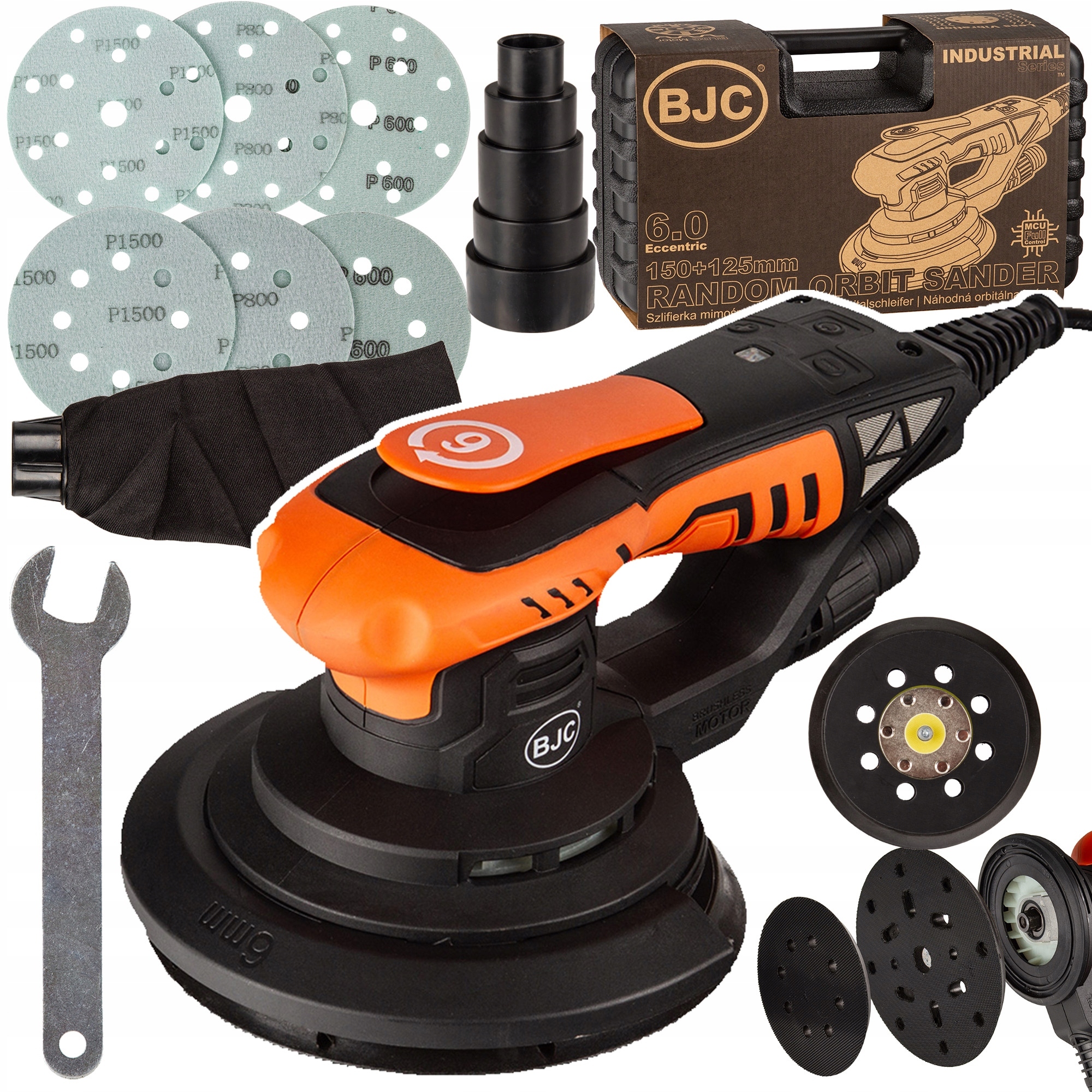 Excentrická Oscilační Bruska S Regulací Bjc 150 125 mm Pad Kotouče