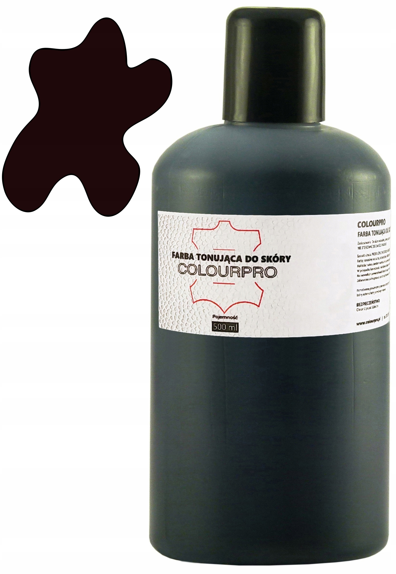

Colourpro Farba Do Skóry Skór Ciemny Brąz 500ml