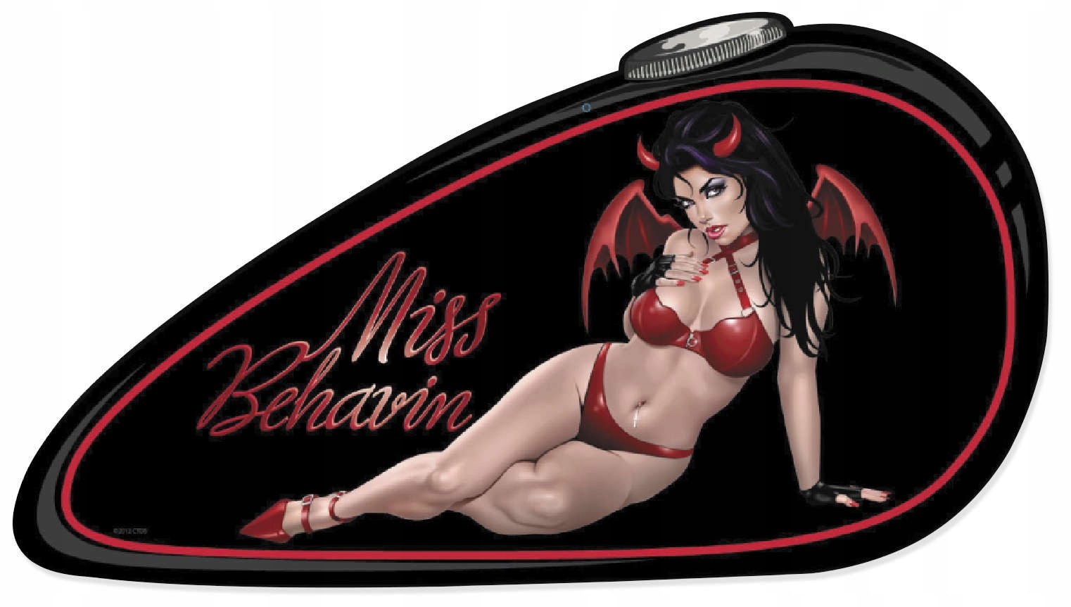 Szyld 45x24 Gas Tank Miss Behavin USA Prezent Hit