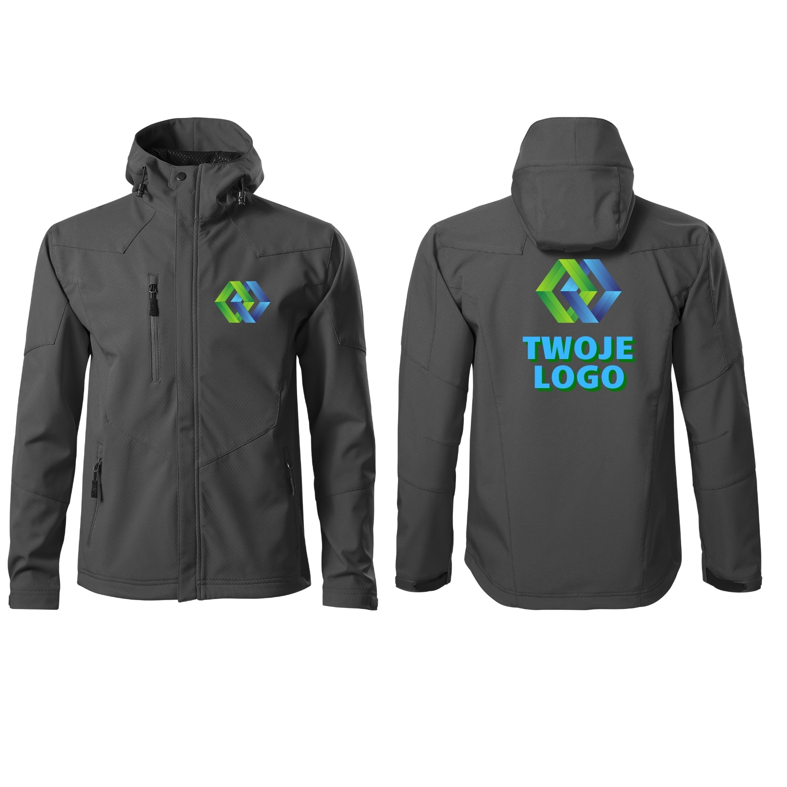

Kurtka Robocza SoftShell z Nadrukiem Logo M